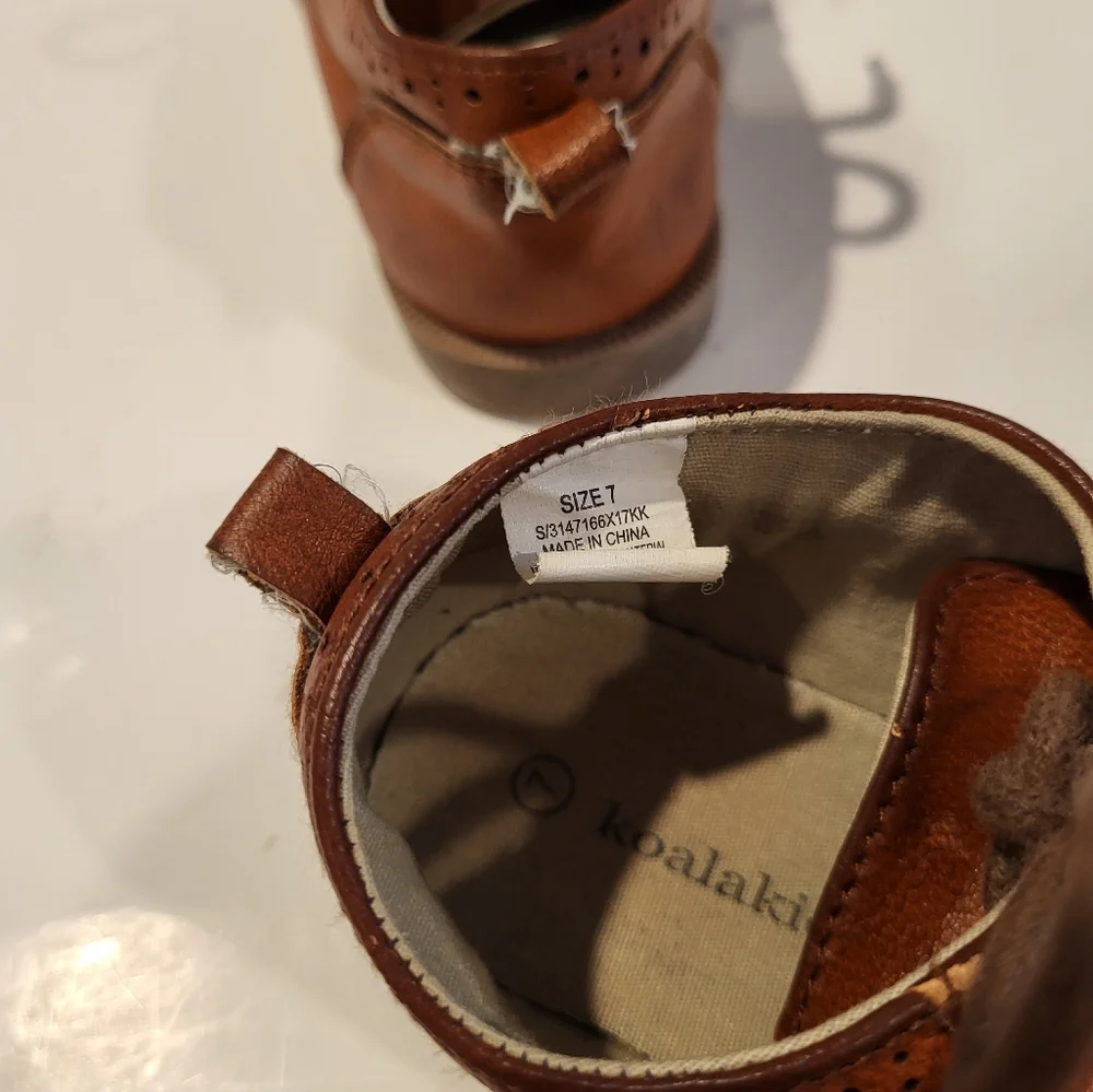 Koala Kids Tan Dress Shoes Size 8